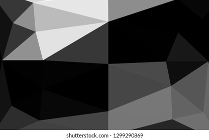 Dark Silver, Gray vector polygon abstract layout. Shining colored illustration in a Brand new style. Brand new style for your business design.