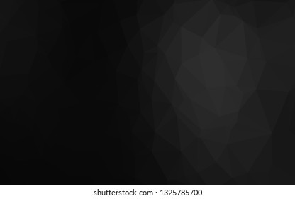 Dark Silver, Gray vector polygon abstract background. A sample with polygonal shapes. Template for a cell phone background.