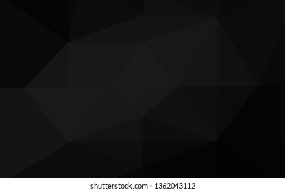 Dark Silver, Gray vector polygon abstract layout. Brand new colorful illustration in with gradient. Textured pattern for background.