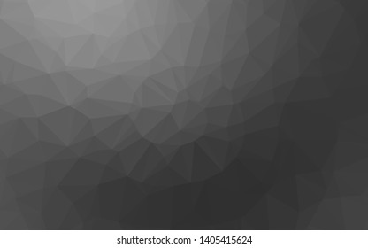 Dark Silver, Gray vector polygon abstract backdrop. Colorful abstract illustration with gradient. Completely new design for your business.