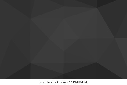Dark Silver, Gray vector polygon abstract background. Brand new colorful illustration in with gradient. Brand new design for your business.