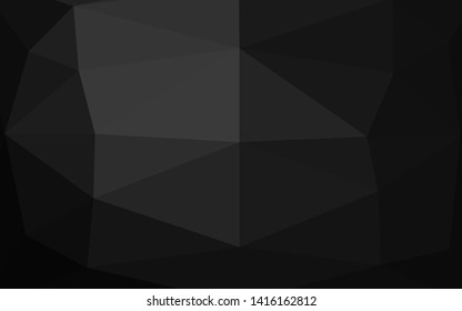 Dark Silver, Gray vector polygon abstract background. Brand new colorful illustration in with gradient. Textured pattern for background.