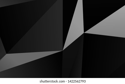 Dark Silver, Gray vector polygon abstract background. Brand new colorful illustration in with gradient. Template for a cell phone background.