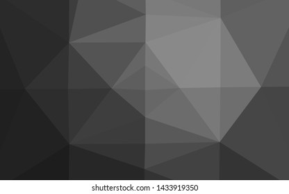 Dark Silver, Gray vector polygon abstract layout. An elegant bright illustration with gradient. New texture for your design.