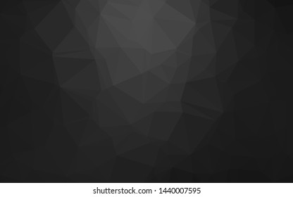 Dark Silver, Gray vector polygon abstract layout. An elegant bright illustration with gradient. New texture for your design.