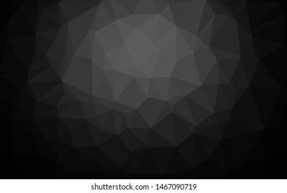 Dark Silver, Gray vector polygon abstract layout. A completely new color illustration in a vague style. New texture for your design.