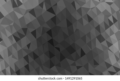 Dark Silver, Gray vector polygon abstract layout. An elegant bright illustration with gradient. New texture for your design.