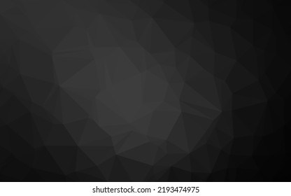 Dark Silver, Gray vector polygon abstract layout. Glitter abstract illustration with an elegant design. The best triangular design for your business.
