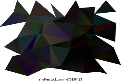 Dark Silver, Gray vector polygon abstract pattern. An elegant bright illustration with gradient. The best triangular design for your business.