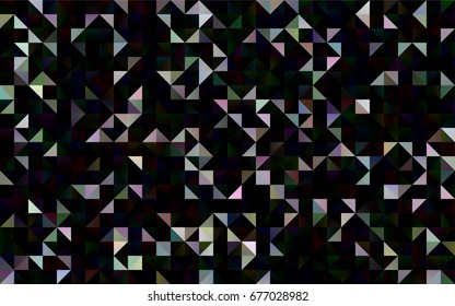 Dark Silver, Gray vector polygon abstract template. A sample with polygonal shapes. The best triangular design for your business.