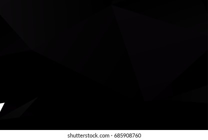Dark Silver, Gray vector polygon abstract template. A sample with polygonal shapes. The textured pattern can be used for background.