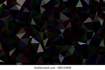 Dark Silver, Gray vector polygon abstract background. Brand-new colored illustration in blurry style with gradient. The template can be used as a background for cell phones.