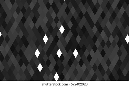 Dark Silver, Gray vector polygon abstract background. Creative illustration in halftone style with gradient. The best triangular design for your business.