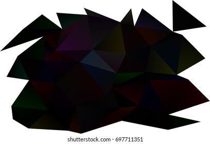 Dark Silver, Gray vector polygon abstract background. Glitter abstract illustration with an elegant design. The elegant pattern can be used as part of a brand book.