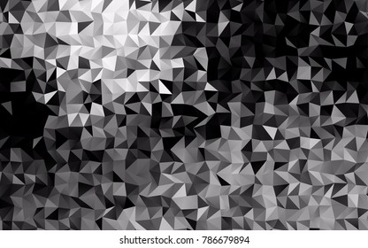 Dark Silver, Gray vector polygon abstract template. Colorful abstract illustration with gradient. Brand-new style for your business design.