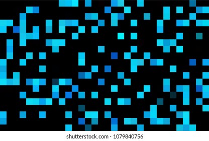 Dark Silver, Gray vector polygonal illustration, which consist of rectangles. Rectangular pattern for your business design. Geometric background in Origami style with gradient. 