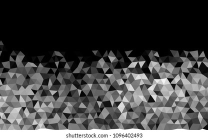 Dark Silver, Gray vector polygonal template. Colorful abstract illustration with gradient. Brand new style for your business design.