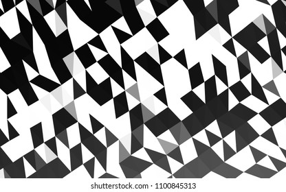 Dark Silver, Gray vector polygonal pattern. A completely new color illustration in a vague style. The polygonal design can be used for your web site.