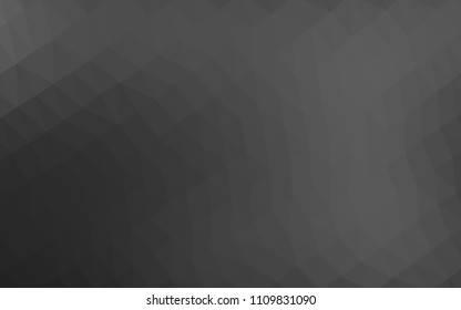 Dark Silver, Gray vector polygonal template. A completely new color illustration in a vague style. The template can be used as a background for cell phones.