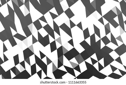 Dark Silver, Gray vector polygonal template. Shining colored illustration in a Brand new style. The polygonal design can be used for your web site.