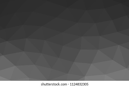 Dark Silver, Gray vector polygonal polygonal. A vague abstract illustration with gradient. The completely new template can be used for your brand book.