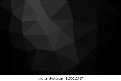 Dark Silver, Gray vector polygonal pattern. Colorful abstract illustration with gradient. The textured pattern can be used for background.