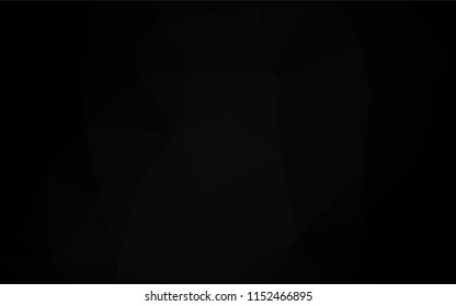 Dark Silver, Gray vector polygonal pattern. Triangular geometric sample with gradient.  A completely new design for your business.