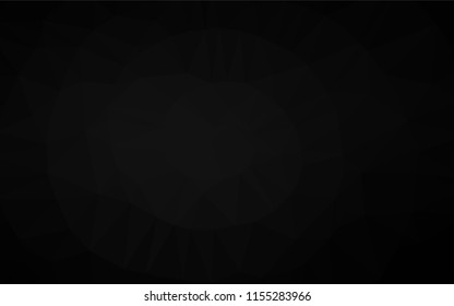 Dark Silver, Gray vector polygonal pattern. A completely new color illustration in a vague style. A completely new template for your business design.