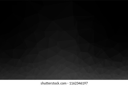 Dark Silver, Gray vector polygonal pattern. Creative geometric illustration in Origami style with gradient. The elegant pattern can be used as part of a brand book.