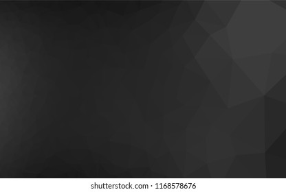 Dark Silver, Gray vector polygonal pattern. Colorful illustration in abstract style with gradient. Brand new style for your business design.