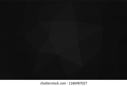 Dark Silver, Gray vector polygonal template. A completely new color illustration in a vague style. The completely new template can be used for your brand book.