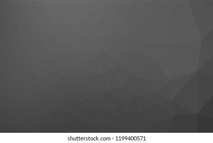 Dark Silver, Gray vector polygonal pattern. Shining colored illustration in a Brand new style. A new texture for your design.