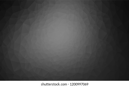 Dark Silver, Gray vector polygonal pattern. Creative geometric illustration in Origami style with gradient. The best triangular design for your business.