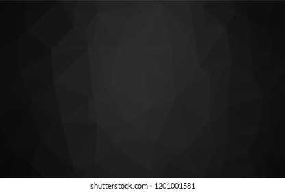 Dark Silver, Gray vector polygonal pattern. An elegant bright illustration with gradient. The elegant pattern can be used as part of a brand book.