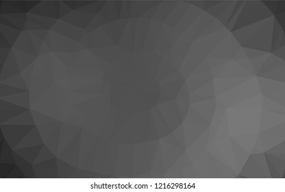 Dark Silver, Gray vector polygonal pattern. Glitter abstract illustration with an elegant design. Brand new design for your business.