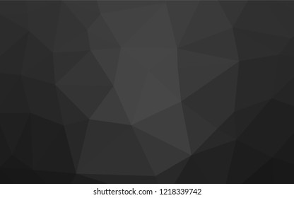 Dark Silver, Gray vector polygonal pattern. Glitter abstract illustration with an elegant design. A completely new design for your business.