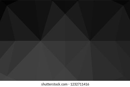 Dark Silver, Gray vector polygonal background. Shining colored illustration in a Brand new style. The elegant pattern can be used as part of a brand book.