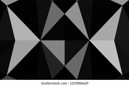 Dark Silver, Gray vector polygonal template. An elegant bright illustration with gradient. A completely new template for your business design.