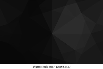 Dark Silver, Gray vector polygonal template. An elegant bright illustration with gradient. A new texture for your design.