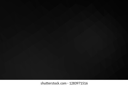 Dark Silver, Gray vector polygonal pattern. Glitter abstract illustration with an elegant design. Polygonal design for your web site.