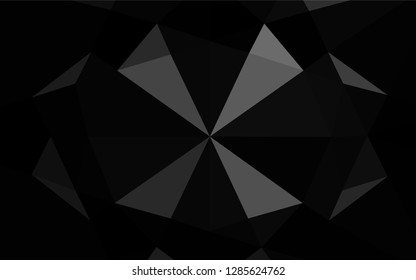 Dark Silver, Gray vector polygonal pattern. Modern geometrical abstract illustration with gradient. The completely new template can be used for your brand book.