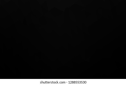 Dark Silver, Gray vector polygonal pattern. Glitter abstract illustration with an elegant design. Template for a cell phone background.