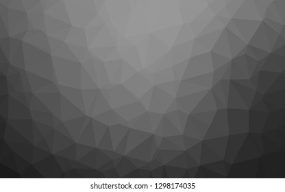 Dark Silver, Gray vector polygonal pattern. A vague abstract illustration with gradient. Completely new template for your business design.