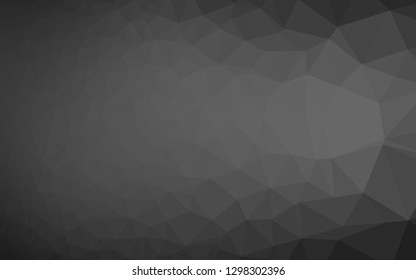 Dark Silver, Gray vector polygonal template. A completely new color illustration in a vague style. Completely new design for your business.
