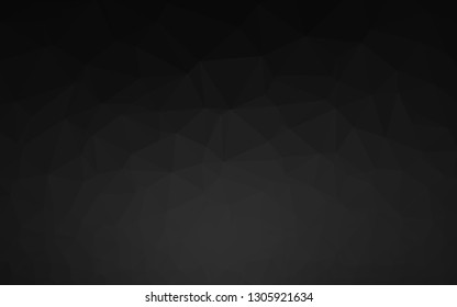 Dark Silver, Gray vector polygonal pattern. A completely new color illustration in a vague style. Completely new design for your business.