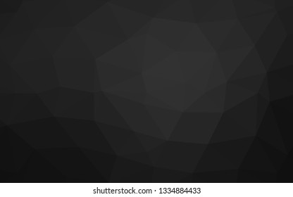 Dark Silver, Gray vector polygonal pattern. Colorful illustration in abstract style with gradient. Brand new style for your business design.