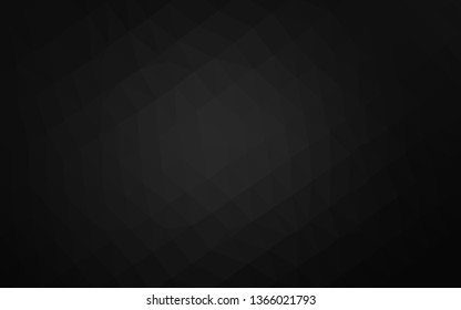 Dark Silver, Gray vector polygonal template. Glitter abstract illustration with an elegant design. Completely new design for your business.