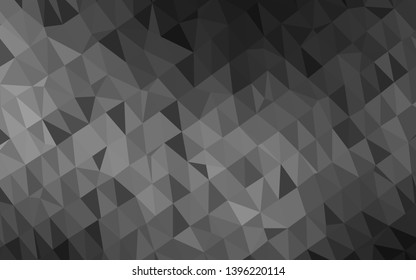 Dark Silver, Gray vector polygonal template. Shining colored illustration in a Brand new style. New texture for your design.