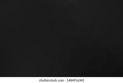 Dark Silver, Gray vector polygonal template. Modern geometrical abstract illustration with gradient. Brand new design for your business.