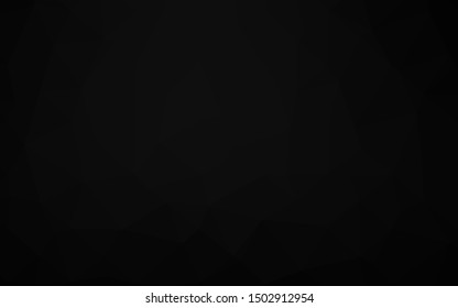 Dark Silver, Gray vector polygonal pattern. Modern geometrical abstract illustration with gradient. Completely new template for your business design.